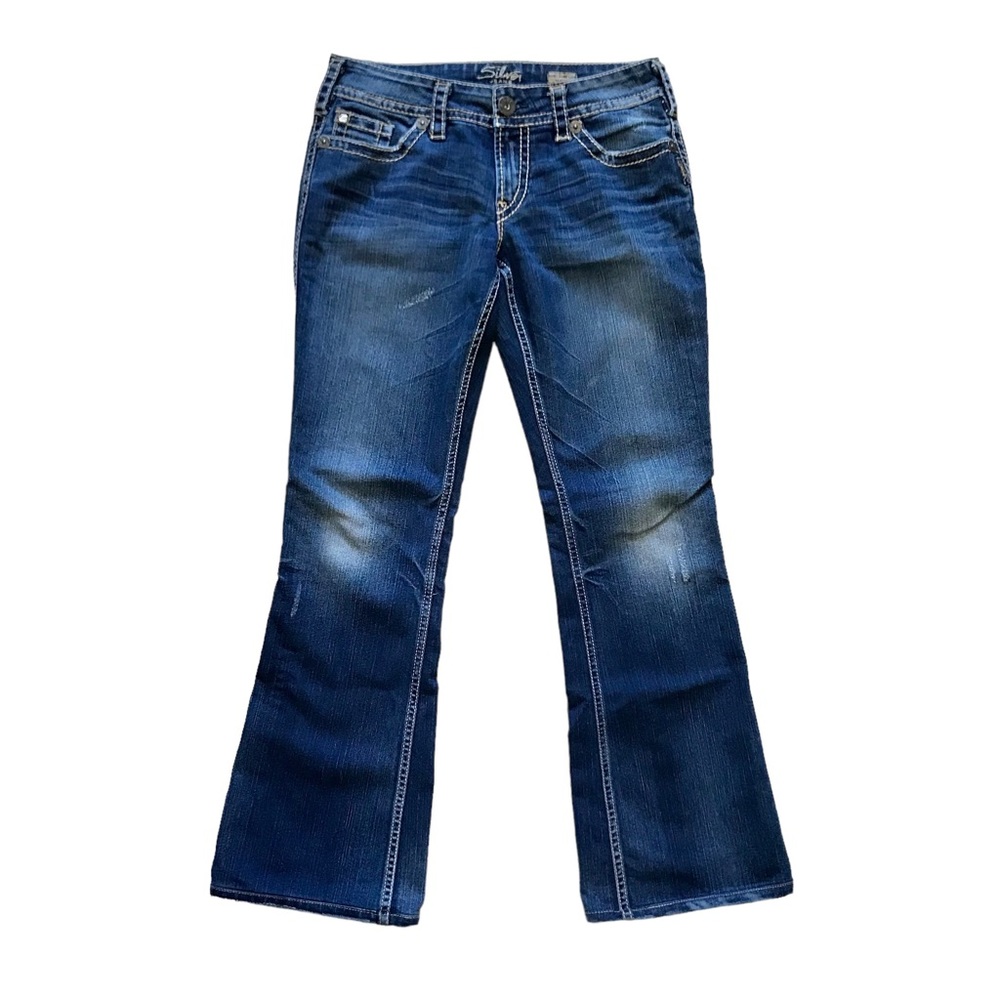 SILVER JEANS | Suki Surplus Jeans 29x31 Thick Stitch Flap Pockets